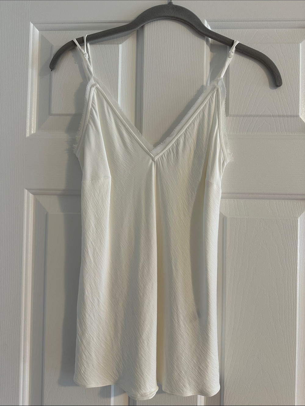 Frame Denim Ivory Silk-Look Camisole